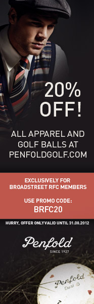 Penfold Golf Promotion For Broadstreet RFC Members